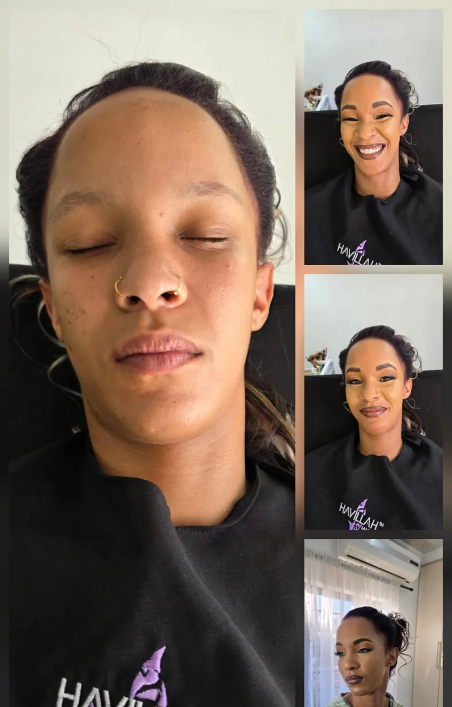 Makeup transformation